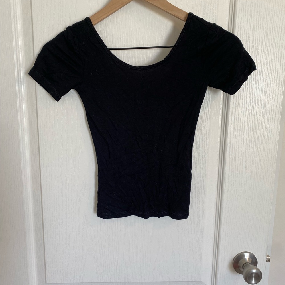Aeropostale Classic Black Women's Crop Top